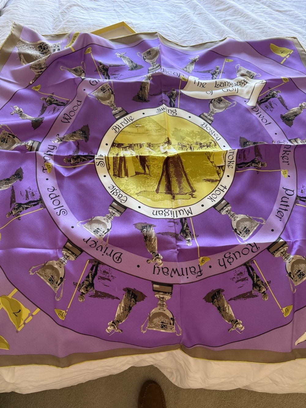 Purple and Gold Women's Scarf - Decorative Wrap